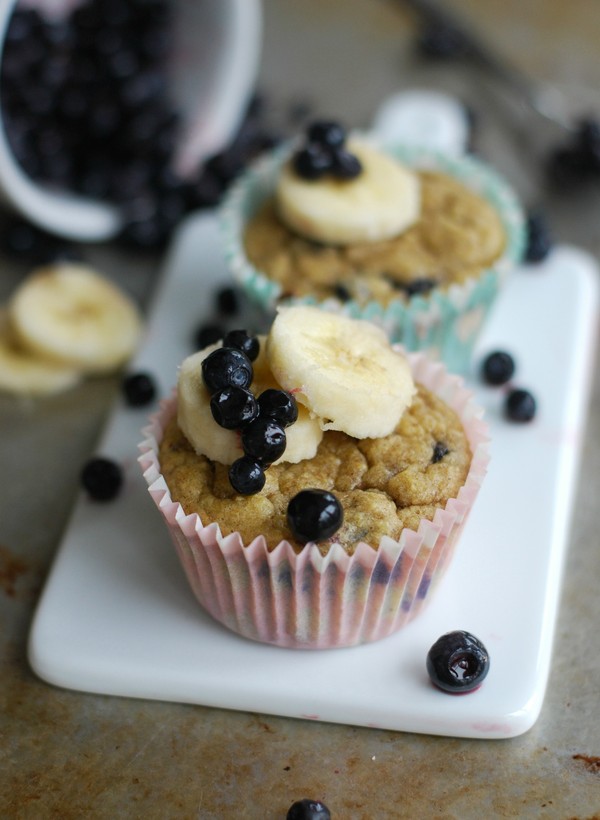 Barnvänliga blåbärsmuffins - Baka Sockerfritt