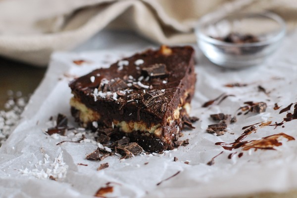 Kladdkaka med krämig kokos - Baka Sockerfritt