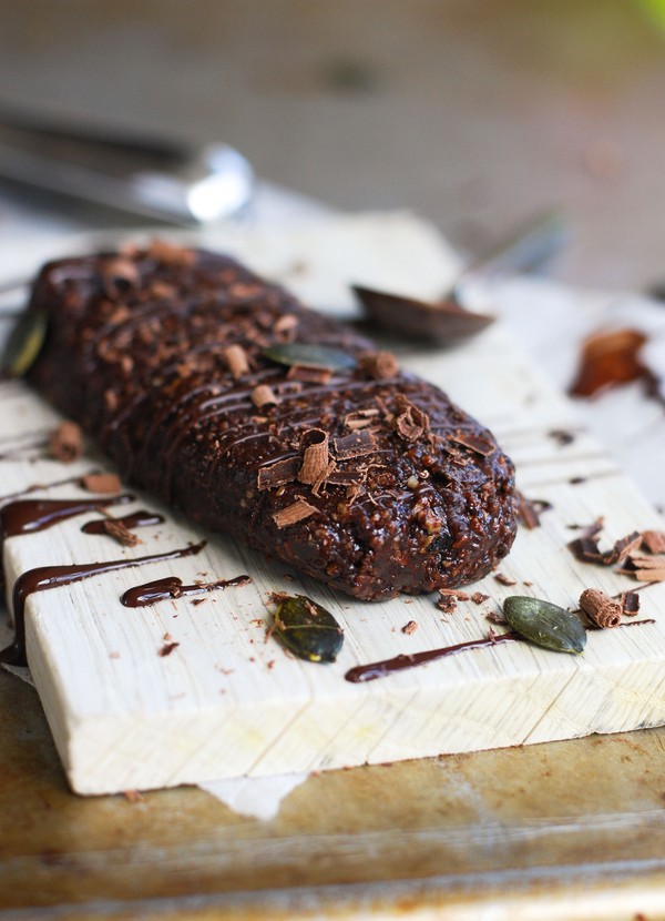 Chokladbar med pumafrö - Baka Sockerfritt