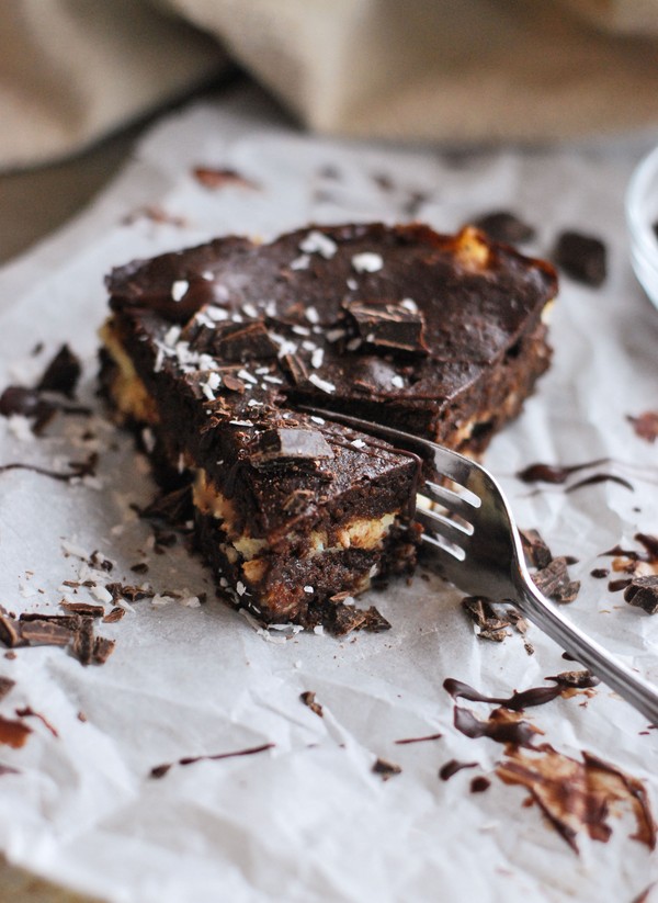Kladdkaka med krämig kokos - Baka Sockerfritt