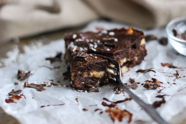 Kladdkaka med krämig kokos - Baka Sockerfritt