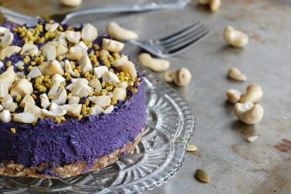 No bake blueberry cheesecake - Baka Sockerfritt