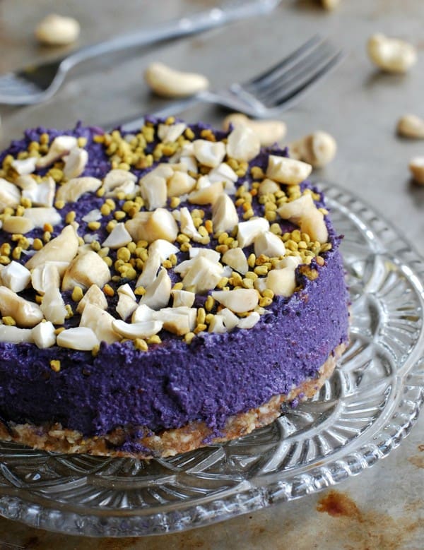 No bake blueberry cheesecake - Baka Sockerfritt
