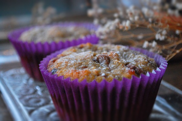 Proteinbananmuffins med choklad - Baka Sockerfritt