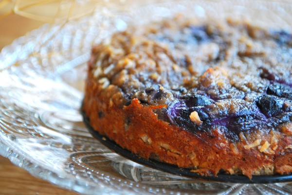 Healthy banana blueberry cake - Baka Sockerfritt