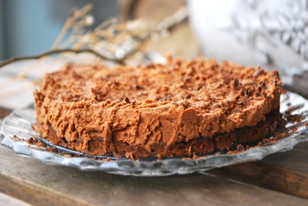 Salt och söt chokladmoussekaka - Baka Sockerfritt