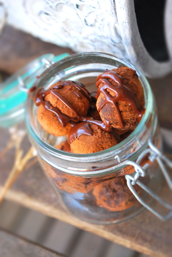 Chokladtryfflar med nötcréme - Baka Sockerfritt