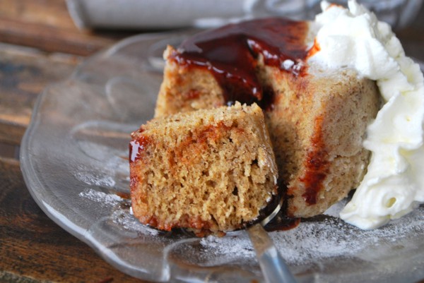 Hälsomugcake med banan - Baka Sockerfritt