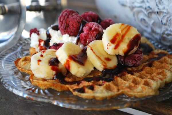 Våfflor med banan - Baka Sockerfritt