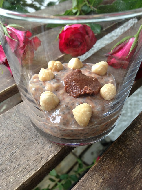 Chiapudding med banan och nutella - Baka Sockerfritt