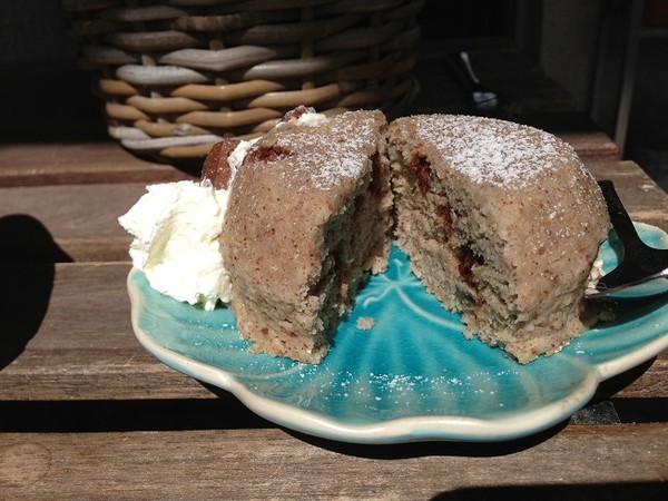 Banan- mug cake med nutella - Baka Sockerfritt