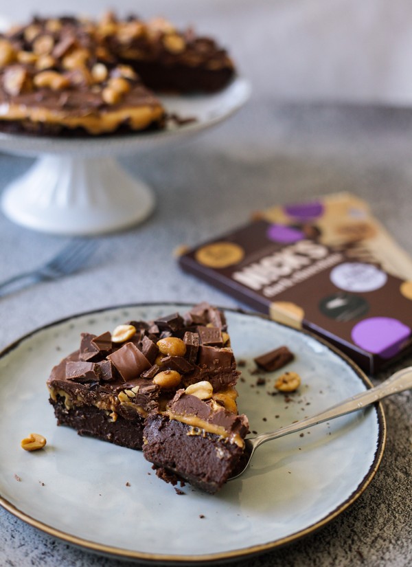 Snickerskladdkaka, utan tillsatt socker - Baka Sockerfritt