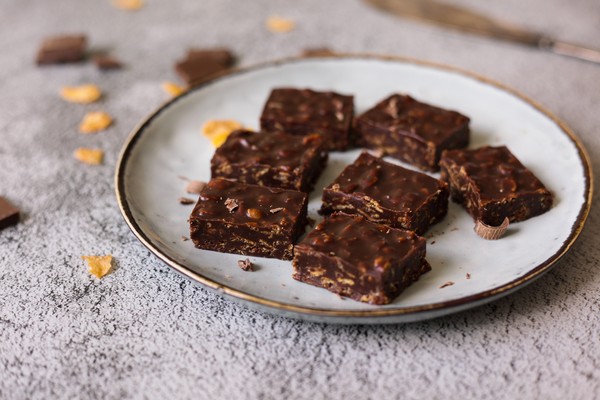 Sega chokladrutor med cornflakes - Baka Sockerfritt