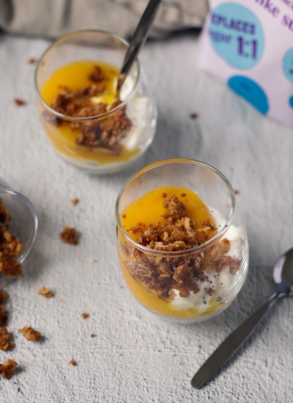 Vallmo- och aprikosdessert - Baka Sockerfritt